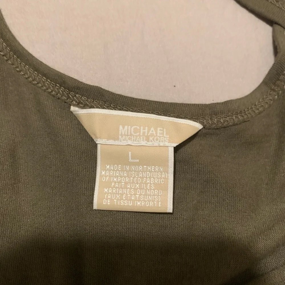 Michael Kors Olive Long Sleeve Top